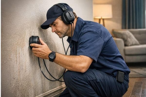 Caça vazamento em apartamento Goiânia - geofone