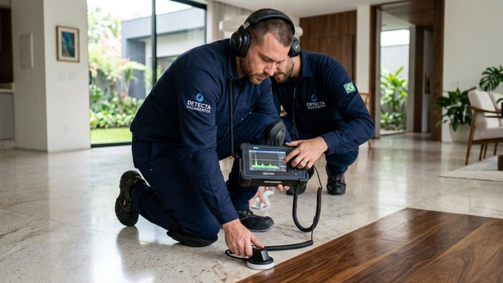 Caça vazamentos em Goiânia com geofone profissional